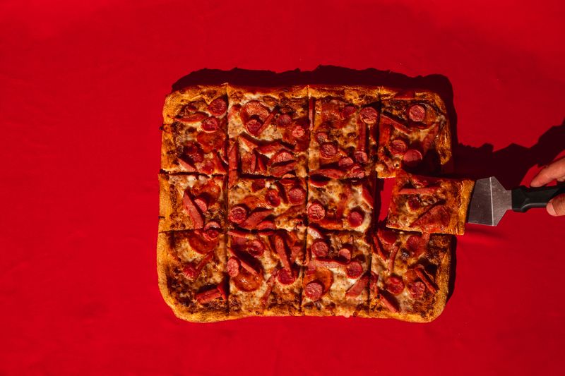 Pepperoni Supreme pizza loaded with sliced pepperoni